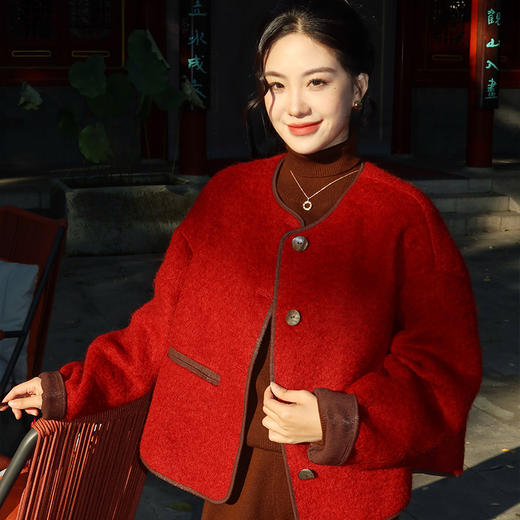 【预售7天】良木礼羊毛外套（D25103879） 商品图1