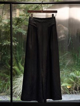 盛唐婧 | 丝毛罗马纹阔腿裤