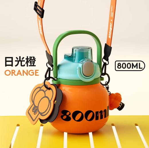 世大家潮酷风FULU保温杯日光橙（800ml） 商品图0