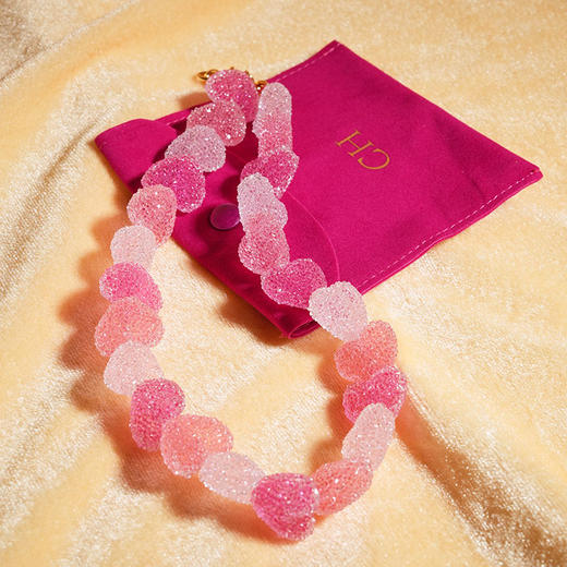 在途4周到｜CRYSTAL HAZE-Jelly Heart-渐变粉色 爱心 项链［挪威设计师］ 商品图5