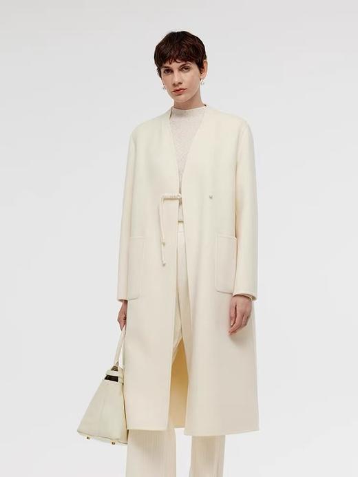 高奢骆驼绒【轻奢双面尼】2521（骆驼绒➕羊毛）高端气质新中式盘扣羊毛双面尼外套-喜出 商品图1