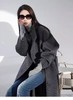 【轻奢双面尼】2515（绵羊毛➕莱赛尔）高级感立领气质双面尼大衣长款外套-喜出 商品缩略图2