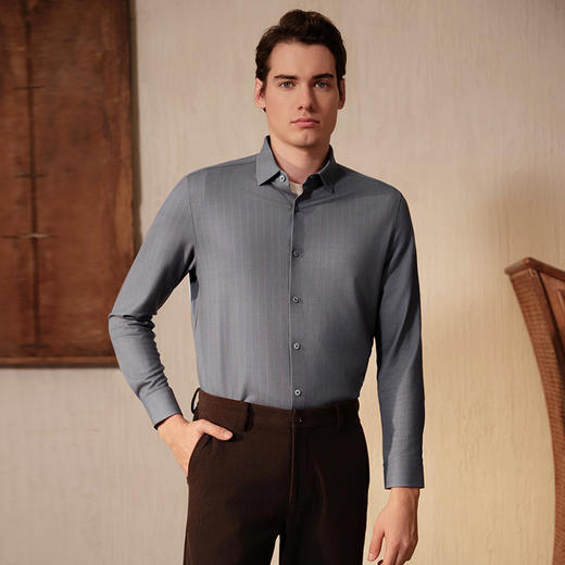 YvesFigarau伊夫·费嘉罗休闲长袖衬衫962310 商品图3