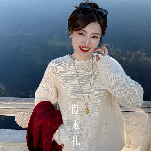 【特价不退换】【预售7天】良木礼山羊绒上衣（D25102661F） 商品图0