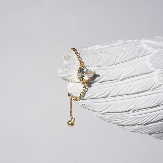 北京仓｜Crystal haze-Eterna-水滴 金色 锆石 戒指［挪威设计师］ 商品图0