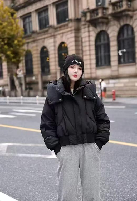 女王节抢购价-不支持退-品质超好！ 超有范【羽绒服】绒子含量90%设计感宽螺纹短款宽松羽绒服-喜出 商品图1