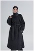 【轻奢双面尼】2515（绵羊毛➕莱赛尔）高级感立领气质双面尼大衣长款外套-喜出 商品缩略图5