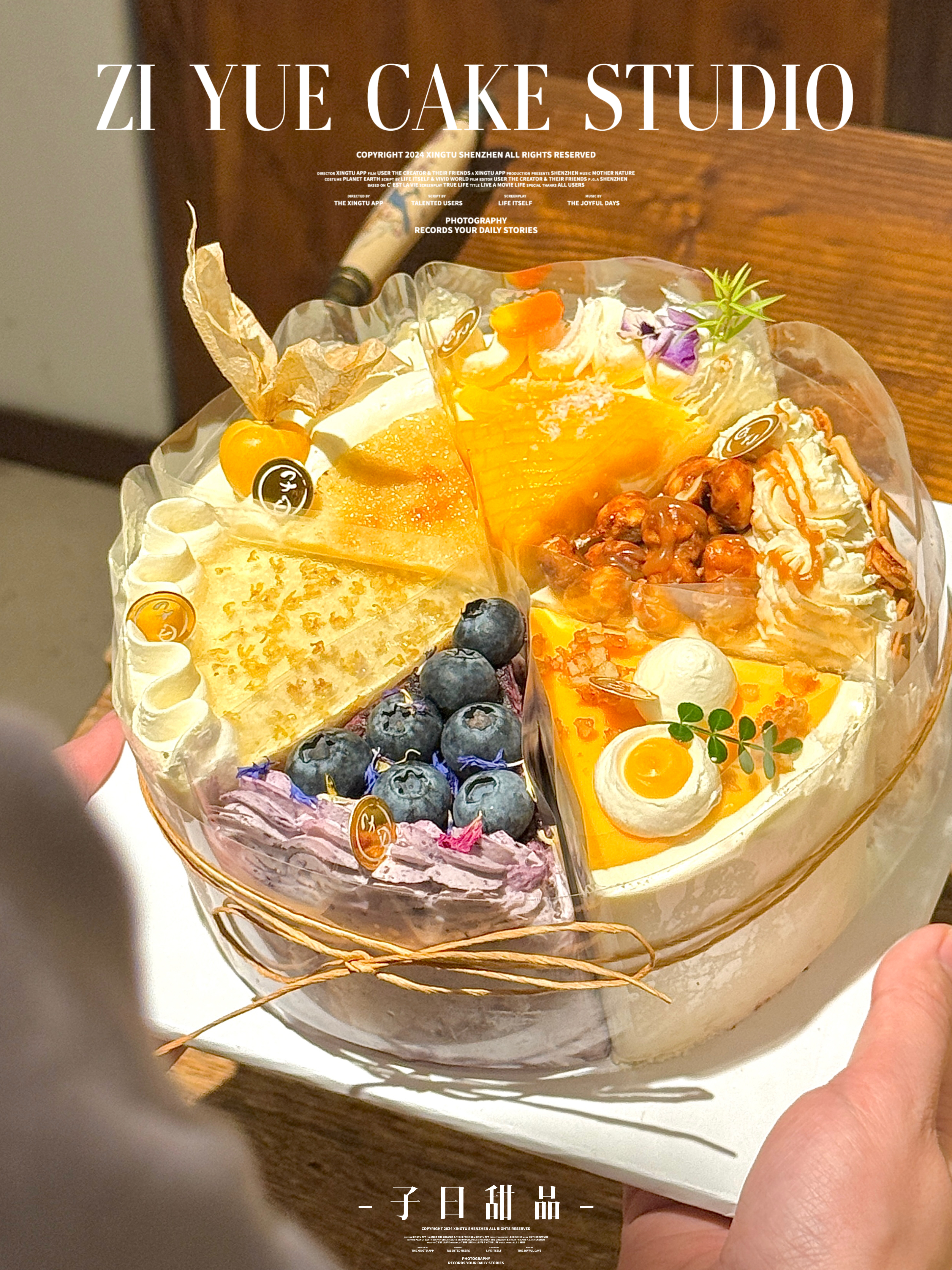 聚会生日必备 | 6寸多拼蛋糕（随季节变化口味不一样）