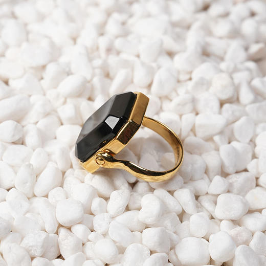 北京仓｜Goossens Paris-BAGUE PM STONES- 黑玛瑙 戒指［法国设计师］ 商品图1