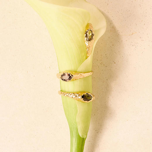 北京仓｜Agapee-Maria Mini Green-绿色 锤纹 迷你 戒指［法国设计师］ 商品图2