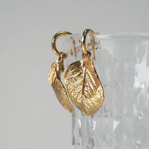 北京仓｜Goossens Paris-BALADE-金色树叶 耳钉 ［法国设计师］ 商品图3