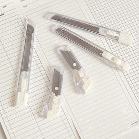 ins无印风简约美工刀迷你小号拆快递开箱小刀片学生手工刀裁纸刀