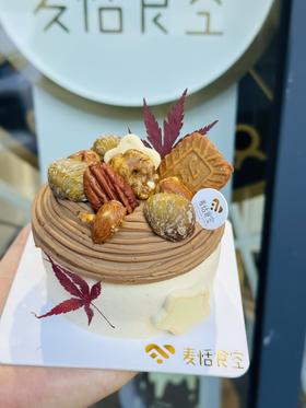 栗子小蛋糕   栗子  巧克力榛子薄脆