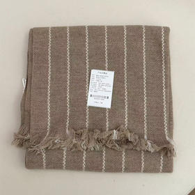 【预售7天|不退不换】良木礼竖条纹羊绒围巾（D25102733）