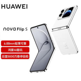 华为（HUAWEI）nova Flip S 小折叠 120万次弯折耐久认证 鸿蒙AI趣玩 悬停自拍智能