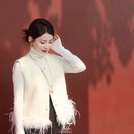 【预售7天】良木礼羊毛马甲（D25102817） 商品图1