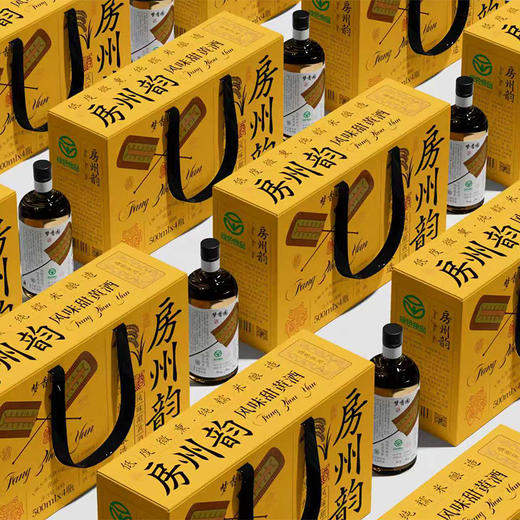 【十堰天香黄酒】 纯糯米酿造房州韵房县鲜黄酒礼盒装 500ml*4/提 商品图3