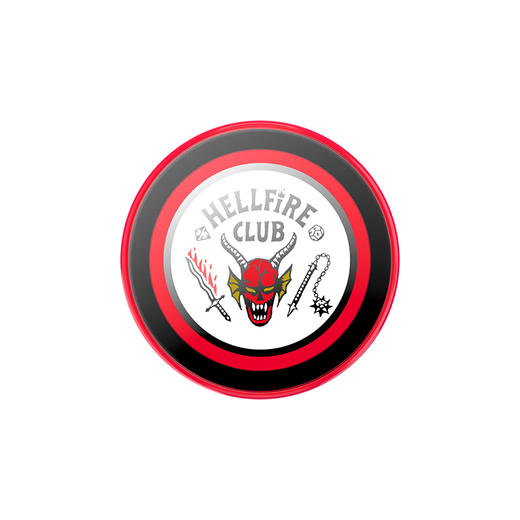 【异世界回信】地狱火俱乐部·MagSafe圆啪嗒 泡泡骚 × 怪奇物语联名系列 MAGSAFE磁吸手机气囊支架 Round圆啪嗒系列 珐琅 黑红 商品图2