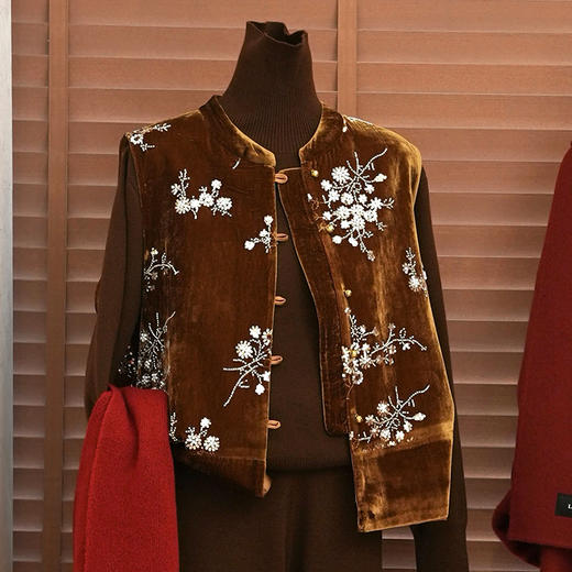 良木礼新中式马甲（D25102280） 商品图0