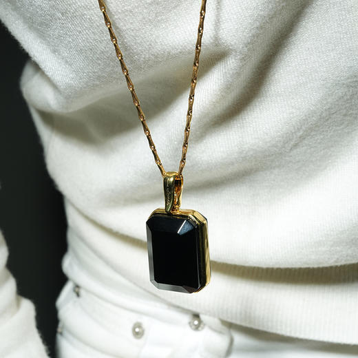 北京仓｜Goossens Paris-COLLIER PEND GM STONES- 黑玛瑙 项链  ［法国设计师］ 商品图0