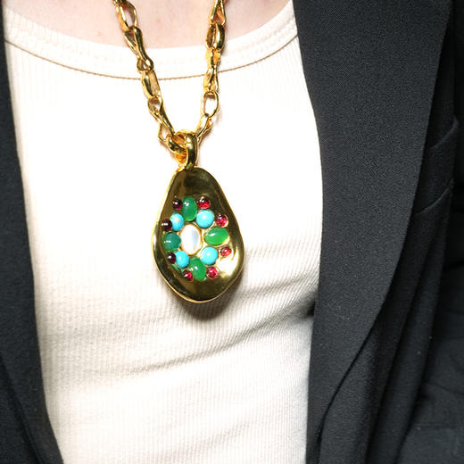 北京仓｜Goossens Paris-Circé-金色 海洋宝藏 项链［法国设计师］ 商品图2