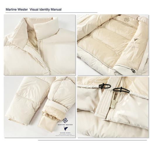 Martine Wester女款下摆小开叉立领鹅绒服  1138 3853 商品图6