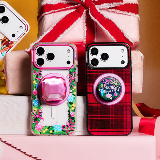 【闪闪的季节】欢乐闪烁·MagSafe圆啪嗒 MAGSAFE磁吸手机气囊支架 Round圆啪嗒系列 彩色 圣诞 商品图1