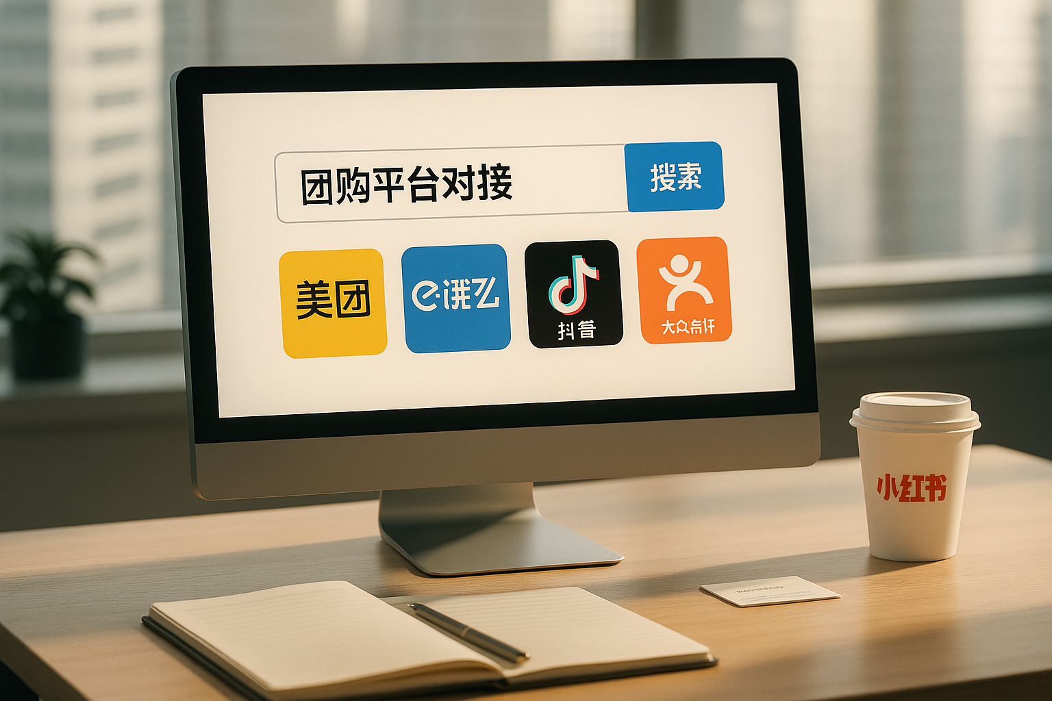 小红书团购可对接哪些外部平台？