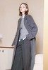【轻奢双面尼】2512（100%绵羊毛）马克灰双排扣简约大气双面尼大衣-喜出 商品缩略图1