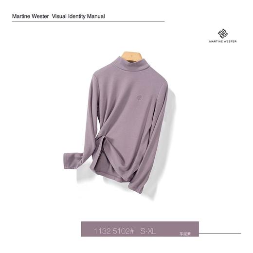 不是市场货..Martine Wester 女式德绒面料长袖T 11325102 商品图4