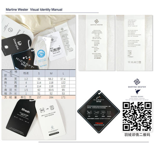 MARTINE WESTER 女大V形切线茧型可脱卸帽中长款鹅绒服 1138 5383 商品图8