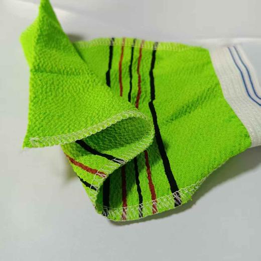 彩虹条搓澡巾一次性男女双面搓背洗澡巾沐浴手套搓灰粗砂搓澡巾 商品图4