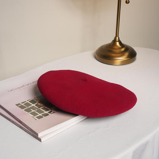 北京仓｜LAULHERE-BASQUE-经典红 贝雷帽［法国设计师］ 商品图6