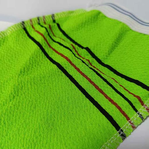 彩虹条搓澡巾一次性男女双面搓背洗澡巾沐浴手套搓灰粗砂搓澡巾 商品图3