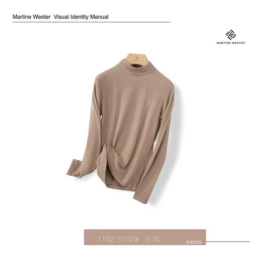 不是市场货..Martine Wester 女式德绒面料长袖T 11325102 商品图3