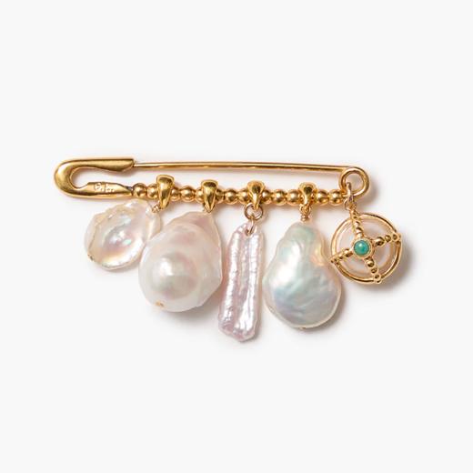 北京仓｜Chan Luu-Charlotte-夏洛特 淡水珍珠 胸针［美国设计师］ 商品图0