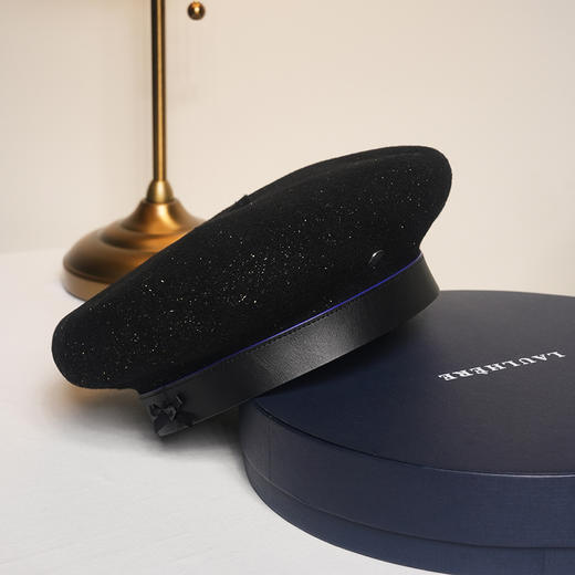 北京仓｜LAULHERE-BASQUE-黑金色-贝雷帽［法国设计师］ 商品图6