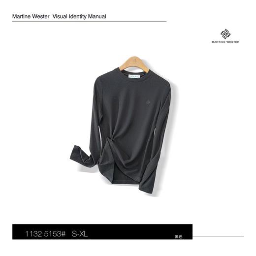 Martine Wester 女式加厚德绒圆领长袖打底衫 11325153 商品图6