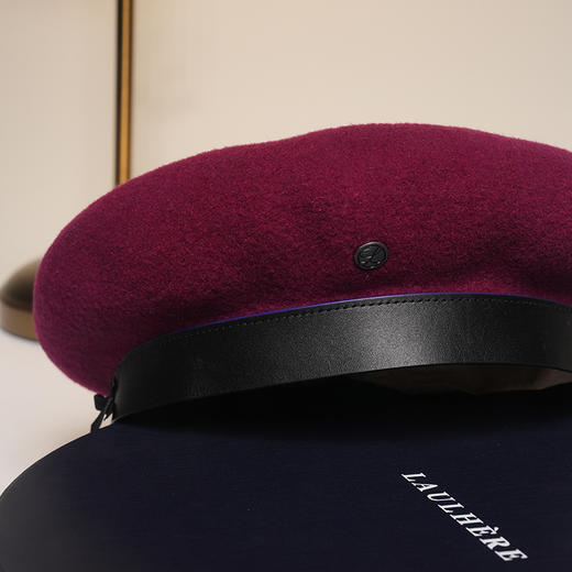 北京仓｜LAULHERE-BASQUE-绛红色 贝雷帽［法国设计师］ 商品图6