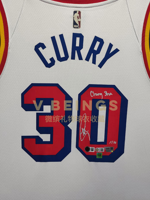 收藏系列 库里 勇士队城市版 CS  亲笔签名球衣 商品图2