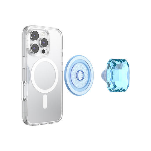 【闪闪的季节】闪闪蓝曜石·MagSafe圆啪嗒 MAGSAFE磁吸手机气囊支架 Round圆啪嗒系列 蓝色 商品图3