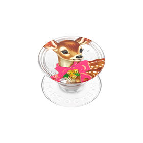 【闪闪的季节】优雅麋鹿 POPGRIP泡泡骚手机粘贴式气囊支架 Graphic平面系列 红色 动物