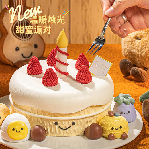 【巧可姆的派对】点亮魔法烛光 乘上蛋白糖做的南瓜车 慕斯夹心蛋糕 商品图1