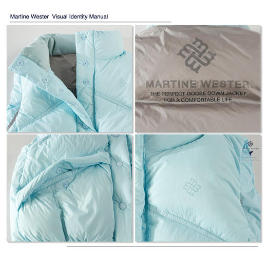 Martine Wester 女款（N66）湿法涂层面料立领鹅绒马甲 1138 5280 商品图6