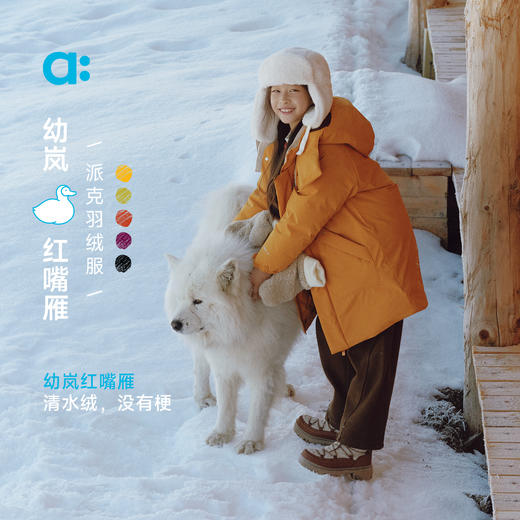 【冬Vol.3】allblu幼岚【红嘴雁清水绒】儿童派克羽绒服25冬款男女童新款A类 商品图0
