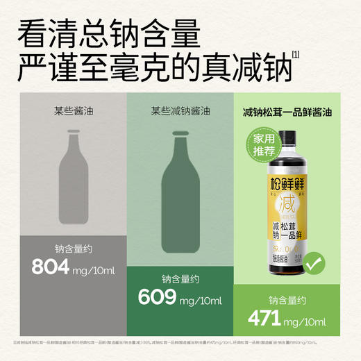 【分仓直发包邮】松鲜鲜减钠松茸一品鲜（减钠39%）500ml*2瓶 商品图3