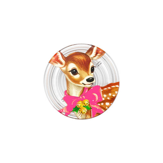 【闪闪的季节】优雅麋鹿 POPGRIP泡泡骚手机粘贴式气囊支架 Graphic平面系列 红色 动物 商品图2