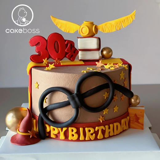 【私人订制】哈利波特主题系列水果奶油生日蛋糕 商品图1