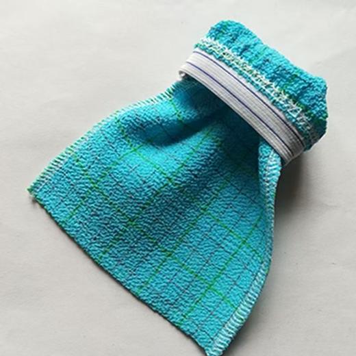 一方格子搓澡巾擦背巾中砂单层双面独立装下灰快好用耐用 商品图4