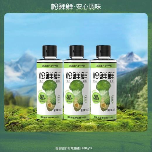 【分仓直发包邮】松鲜鲜松茸油醋汁280g*3（经典口味） 商品图1